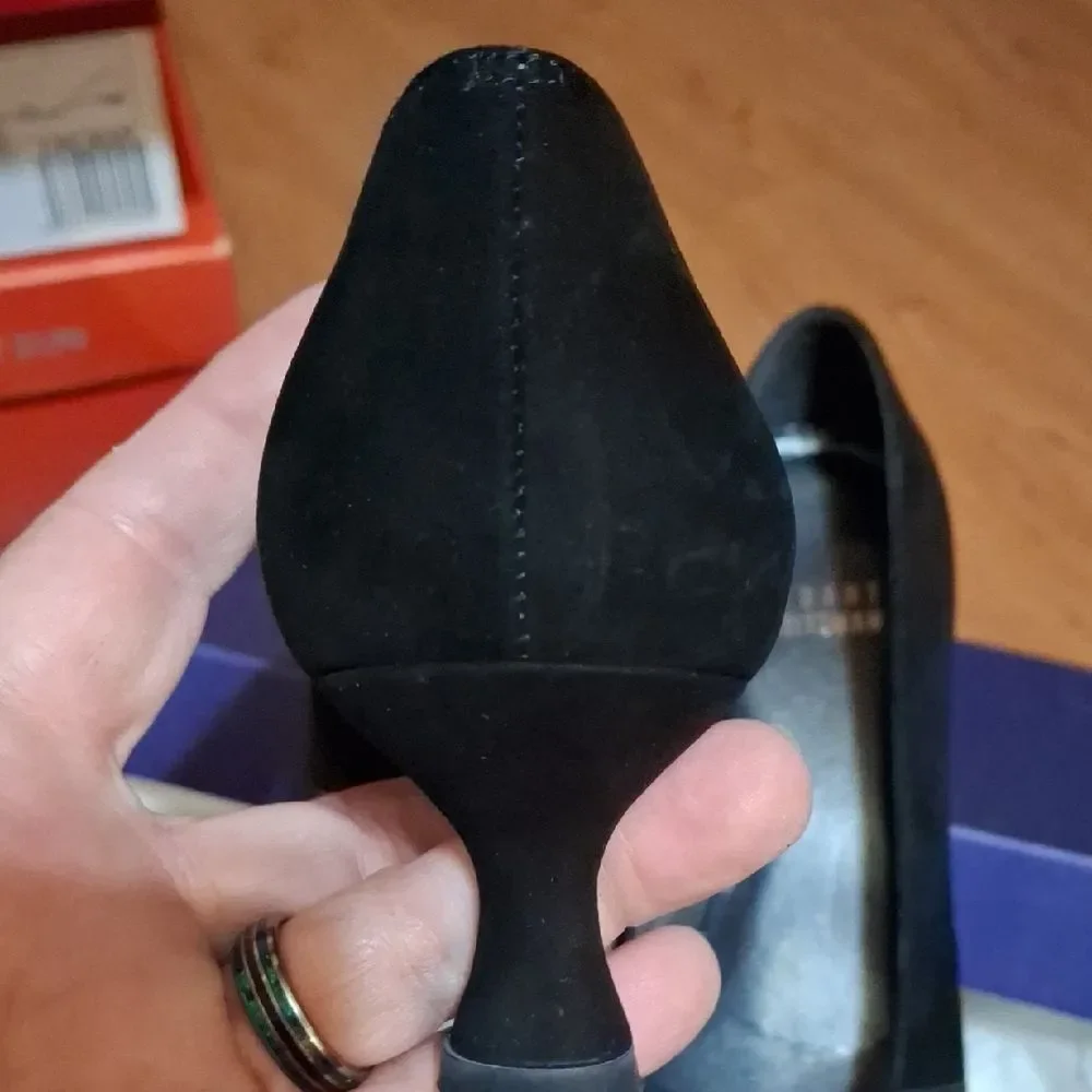 Stuart Weitzman Black Suede Heels